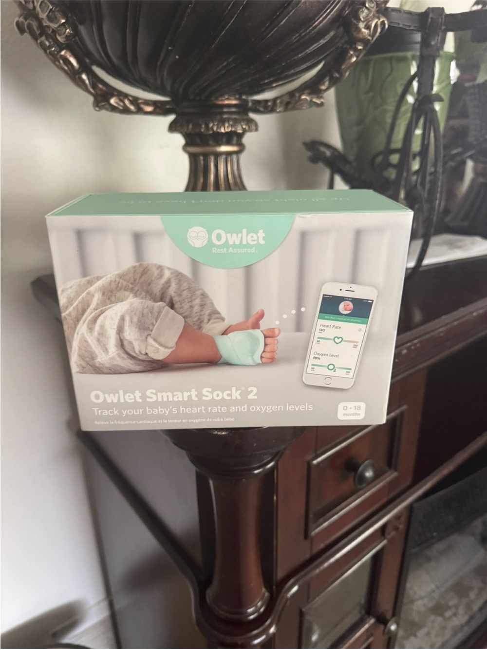Owlet Smart Sock 2 Baby Monitor - Mint